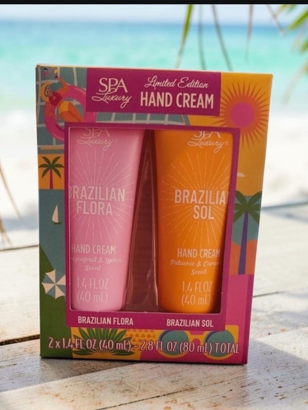 Brazilian Flora & Brazilian Sol Hand Cream Duo - NIB